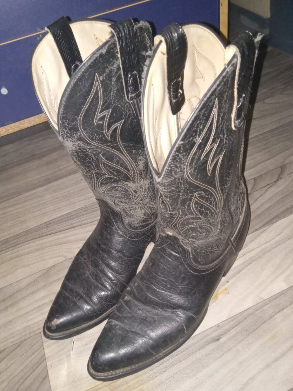 Laredo Men's Black Cowboy Boots sz. 10.5 D